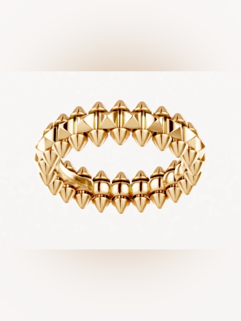 Gold Spike Stackable Ring - Women Jewelry